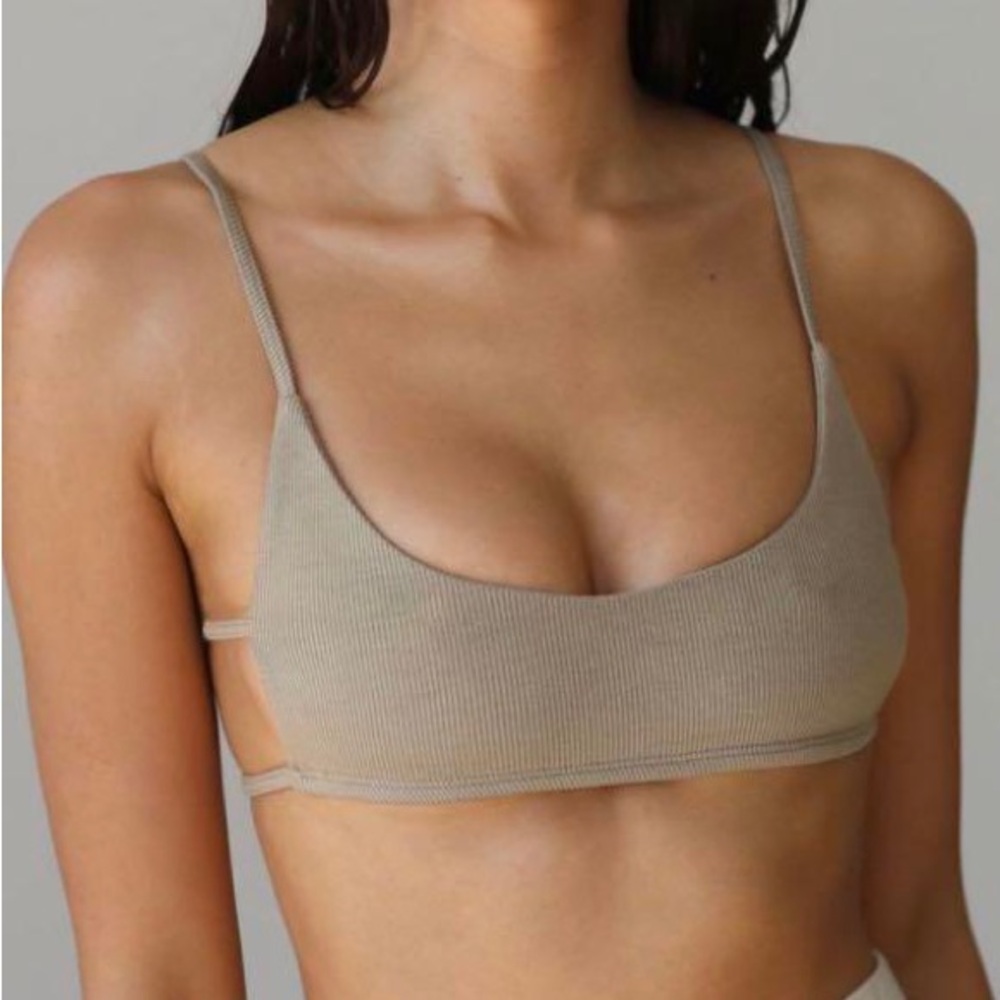 Joah Brown Cage bra in tan. Size xs/s. Worn twice washed once.